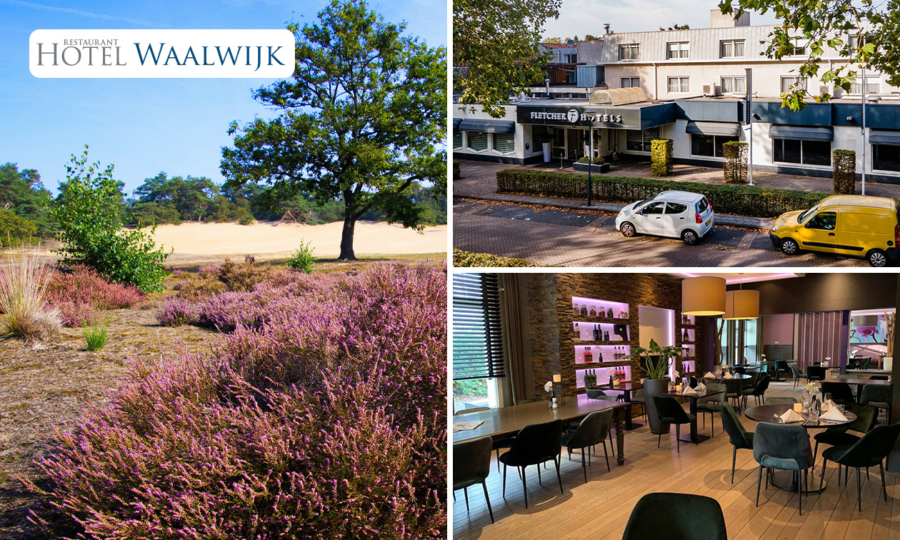 Overnachting(en) voor 2 + ontbijt + hoofdgerecht bij Fletcher