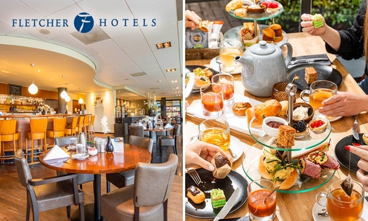High Tea, High Wine, High Beer of High Bubbles voor 2 bij Fletcher Hotels