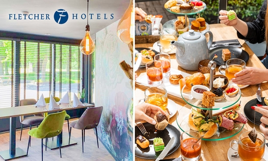High Tea, High Wine, High Beer of High Bubbles voor 2 bij Fletcher Hotels