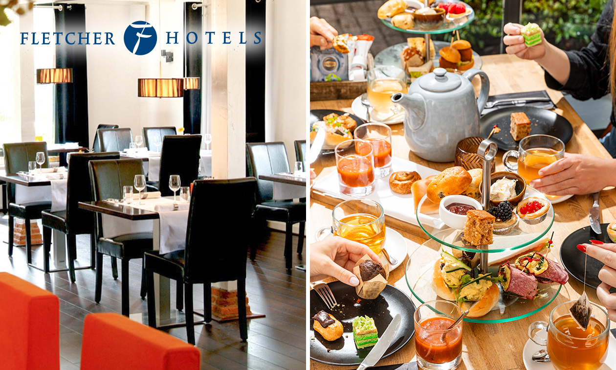 High Tea, High Wine, High Beer of High Bubbles voor 2 bij Fletcher Hotels