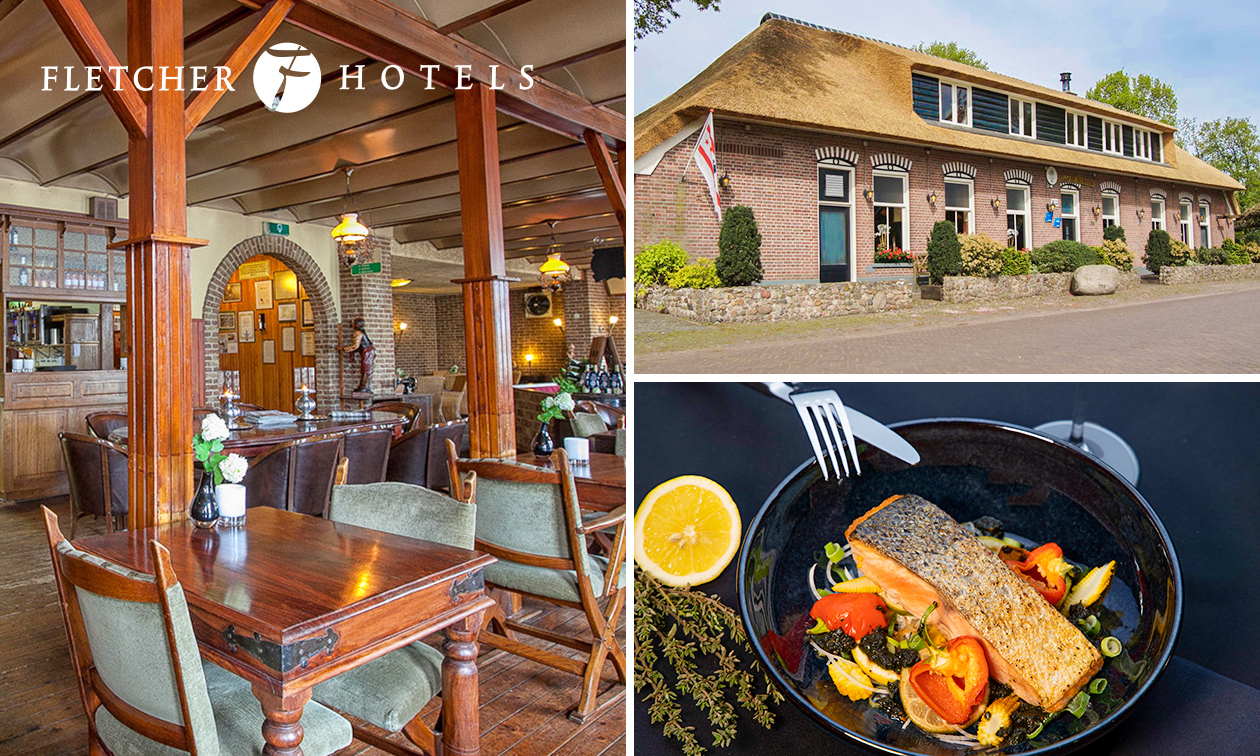 3-gangen Fletcher's Keuzemenu bij Fletcher Hotels