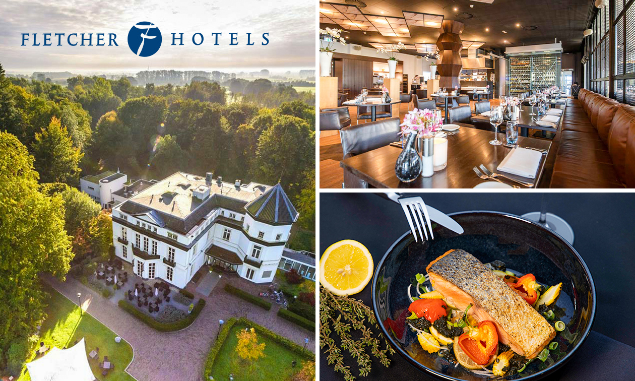 3-gangen Fletcher's Keuzemenu bij Fletcher Hotels