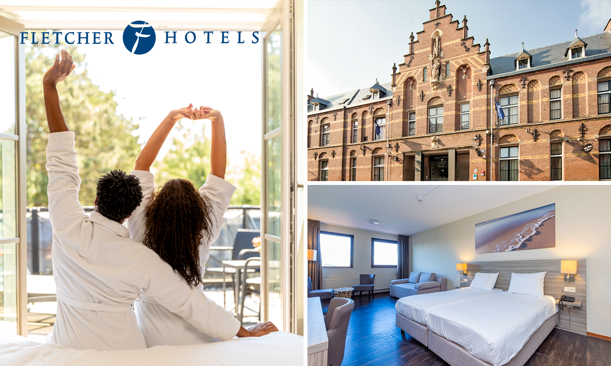 Overnachting voor 2 + evt. ontbijt en 3-gangendiner bij Fletcher Hotels