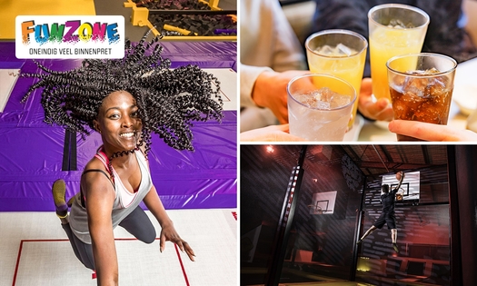 Avondjumpen (2 uur) of Glow Minigolf + drankje(s) + chips, stroopwafel of borrelgarnituur