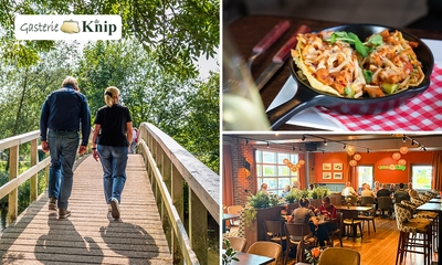 Wandelarrangement incl. 2-gangenlunch + luxe borrelplank bij Gasterie De Knip
