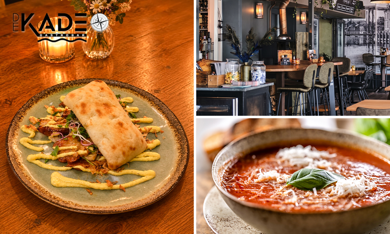 2-gangen keuzelunch bij Gastrobar de Kade in hartje Helmond
