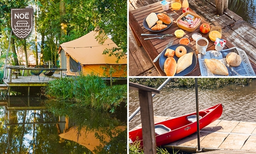 2 ou 3 nuits en glamping pour 2, 4, 5 ou 6 personnes + petit-déjeuner de luxe à l'Ark Van Noë