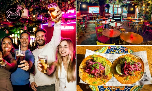 Taco's naar keuze + drankje of hamburger + bier naar keuze in hartje Amsterdam