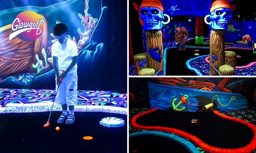 18-holes GlowGolf + evt. spiegeldoolhof
