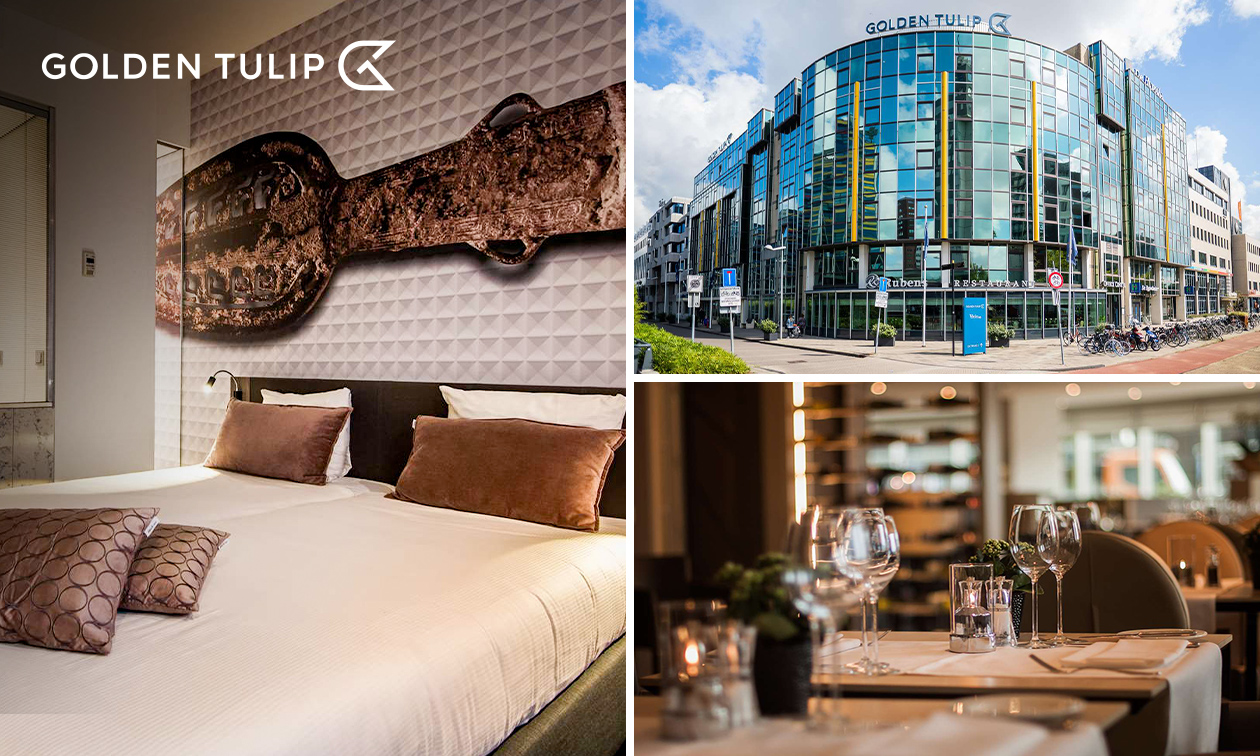 Overnachting voor 2 + ontbijt + evt. 3-gangendiner in hartje Leiden