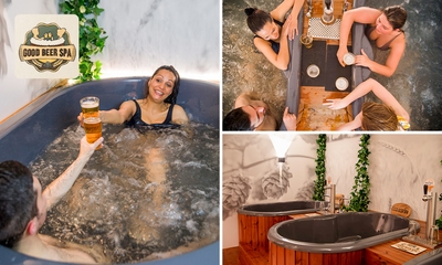 Entrée pour un spa bière privé (1h) + pack de soins