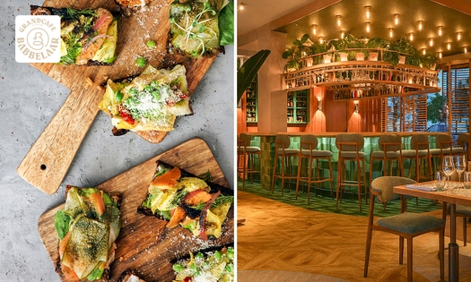 Rijkgevulde lunchplank bij Grand Café de Babbelaar