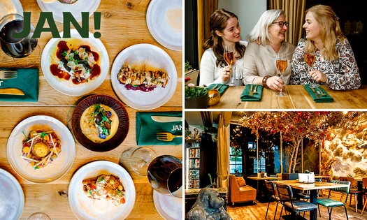 12-uurtje of 4-gangen shared dining-diner van de chef bij Grand Café JAN!