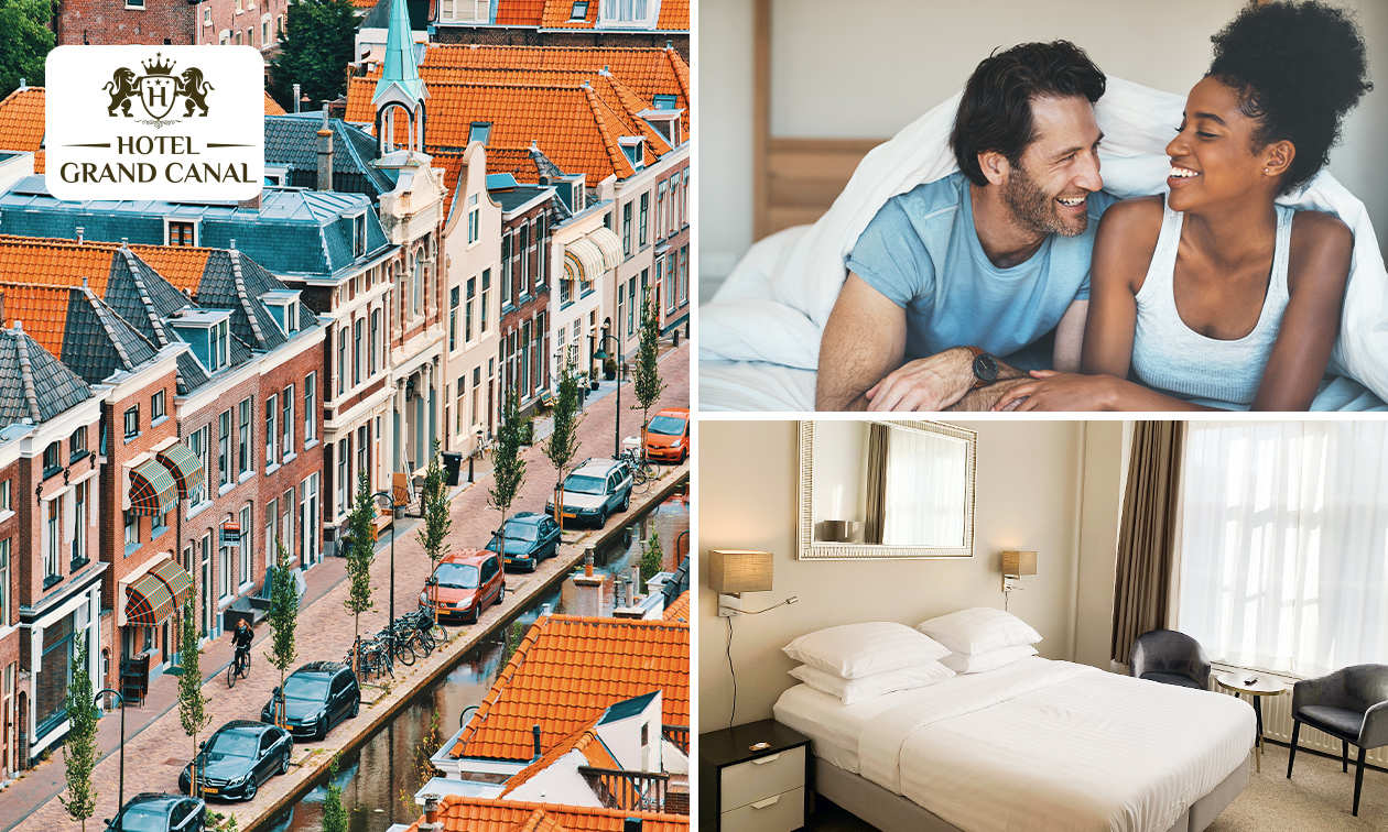 Luxe overnachting voor 2 + ontbijt in hartje Delft