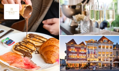Luxe ontbijtbuffet + glas cava bij Grand Hotel De Draak in Bergen op Zoom