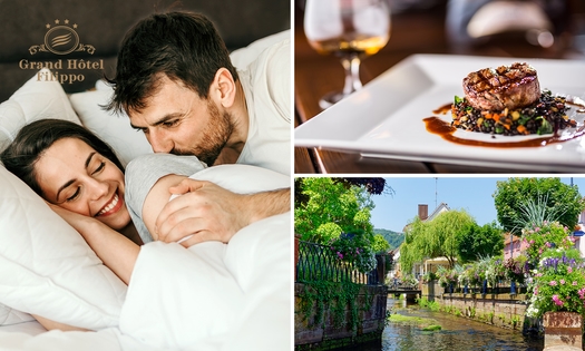 Luxus-Übernachtungen für 2 + Frühstück + Dinner + Weinverkostung im Elsass