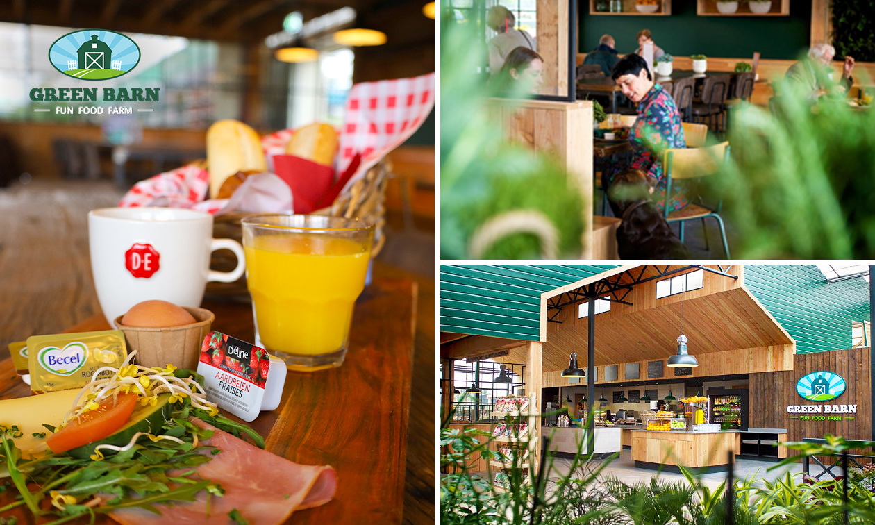 Ontbijt + jus d'orange bij Green Barn Ontbijt + jus d'orange bij Green Barn
