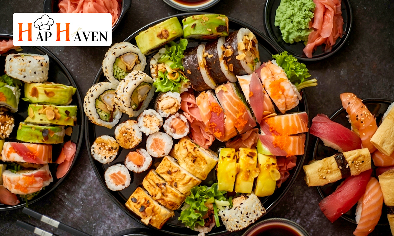 Sushibox naar keuze (20 tot 64 stuks) bij Hap Haven