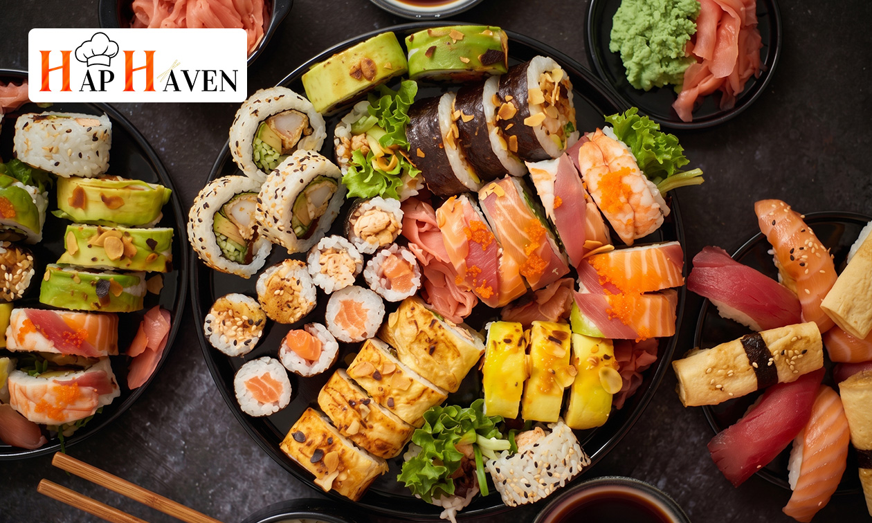 Sushibox naar keuze (20 tot 64 stuks) bij Hap Haven