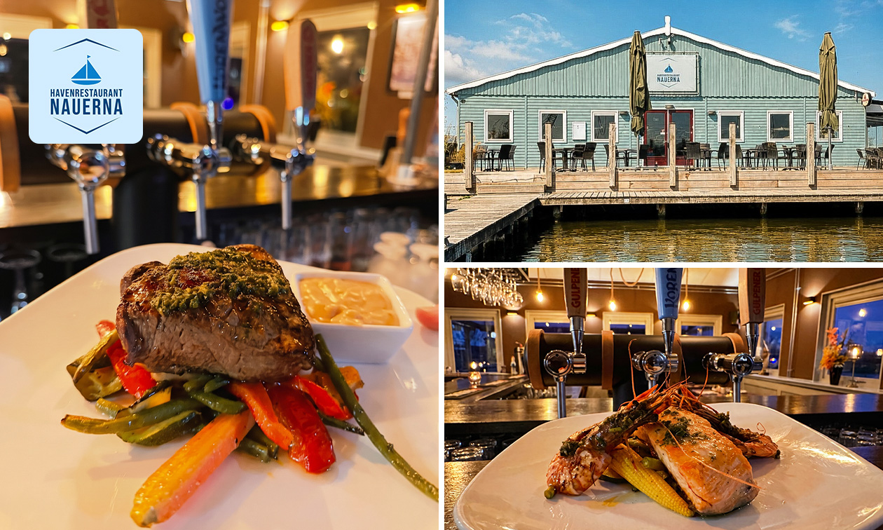 3-gangendiner à la carte bij Havenrestaurant Nauerna