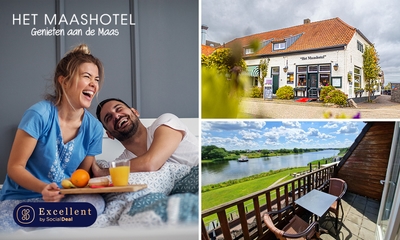 Overnachting voor 2 aan de Maas