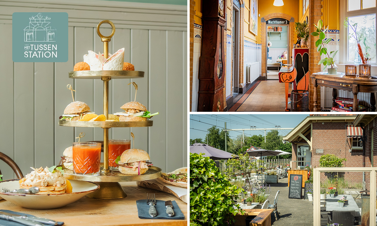 Luxe high tea bij Het Tussenstation Luxe high tea bij Het Tussenstation