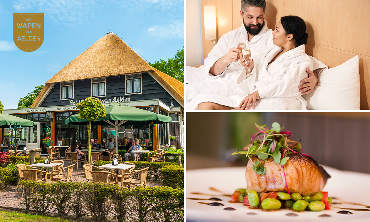 Nuit pour 2 + verre de bienvenue + dîner en 3 services + petit-déjeuner + check-out tardif