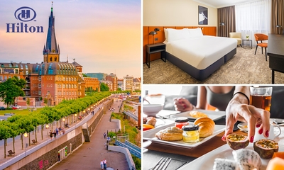 Übernachtung für 2 + Frühstück + Parkplatz im Hilton Düsseldorf