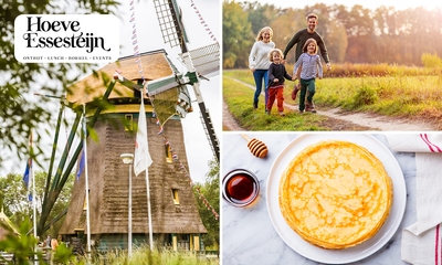 Fiets- of wandelarrangement + warme drank + gebak + 12-uurtje bij Hoeve Essesteijn