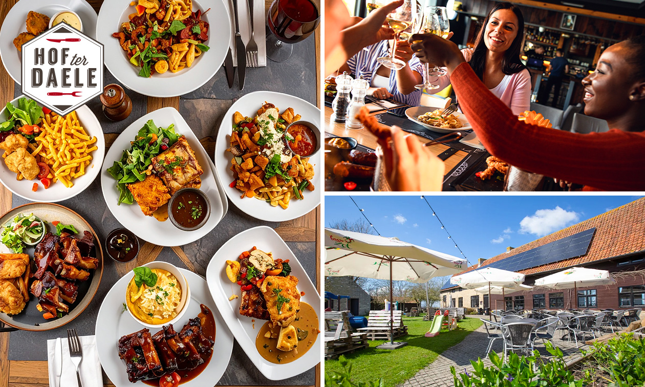 All-You-Can-Eat buffet naar keuze + dessert bij Hof ter Daele