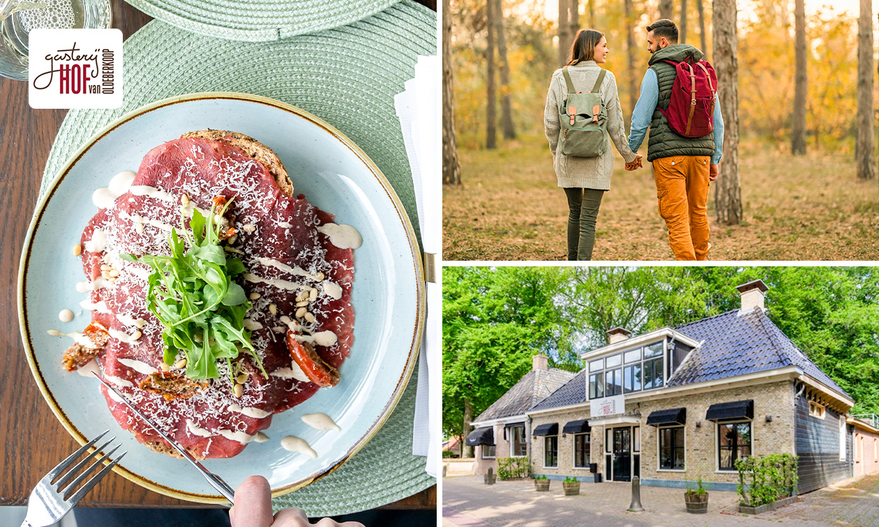 Wandelarrangement incl. warme drank + gebak + luxe lunch bij Hof van Oldeberkoop