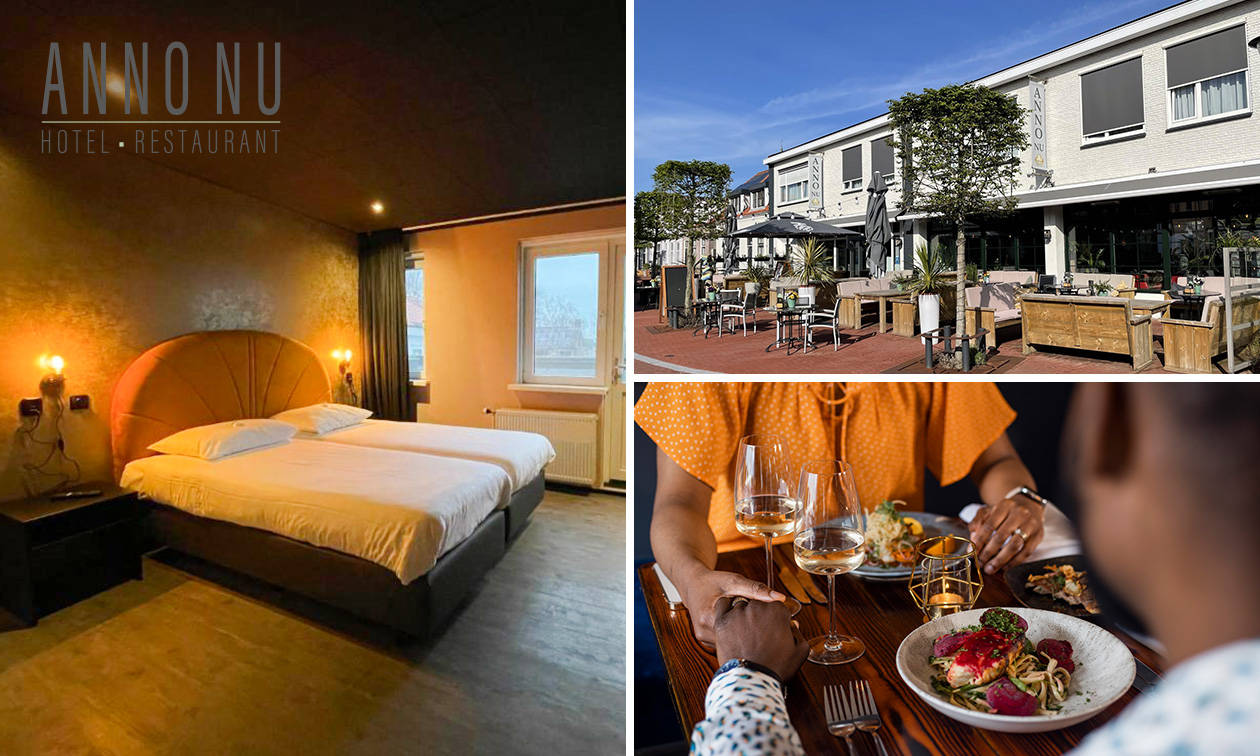 2 overnachtingen voor 2 + ontbijt + warme drank + gebak + 3-gangendiner in Oostkapelle