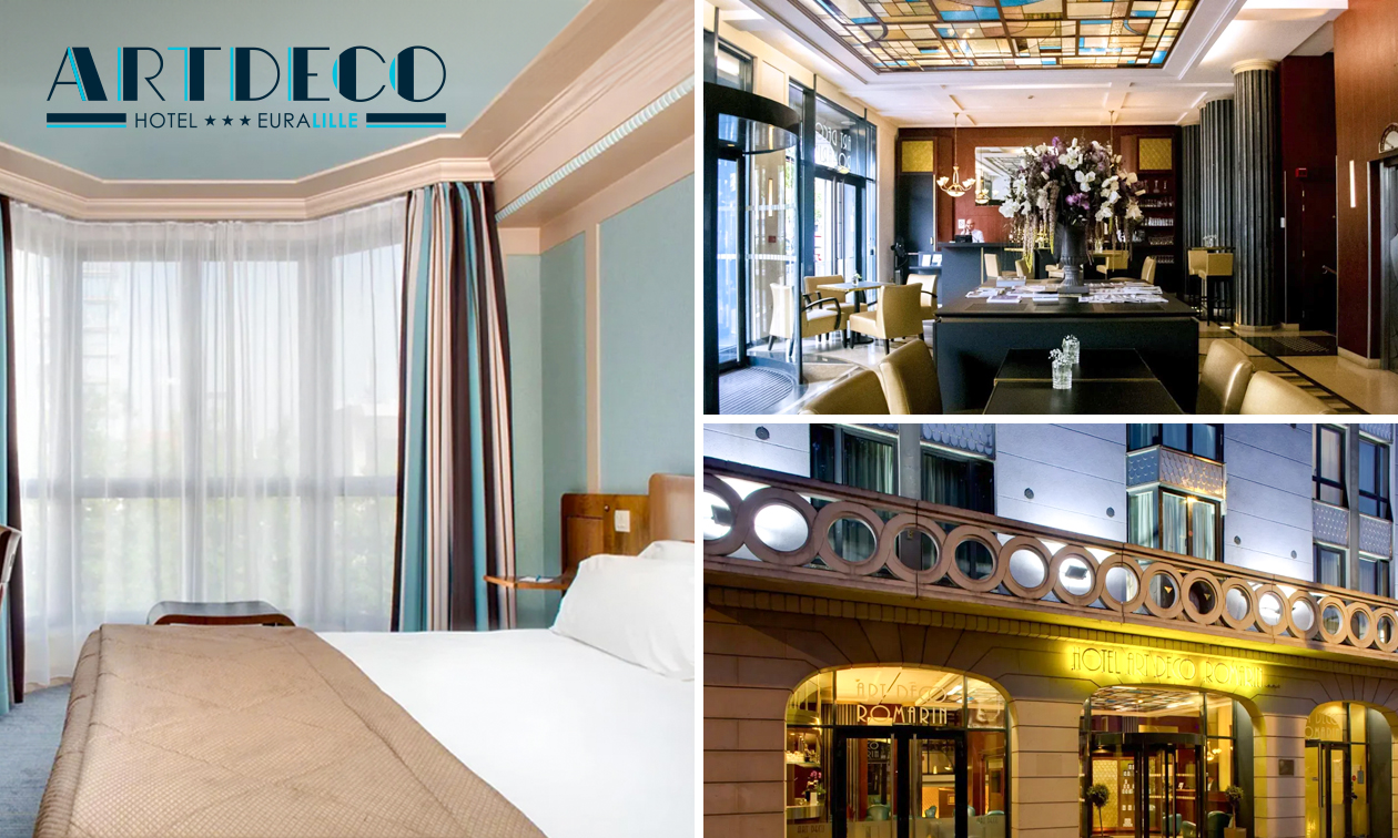 Overnachting voor 2 + ontbijt in Lille