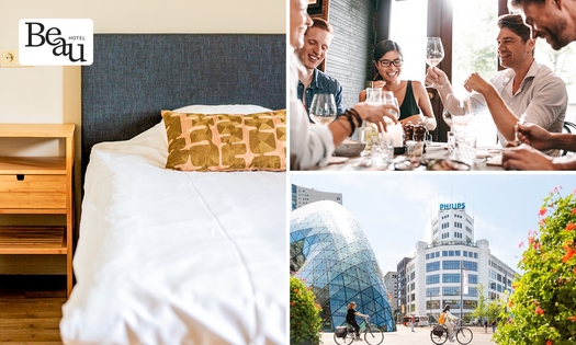 Nuit pour 2 + verre de bienvenue + petit-déjeuner + plat + check-out tardif