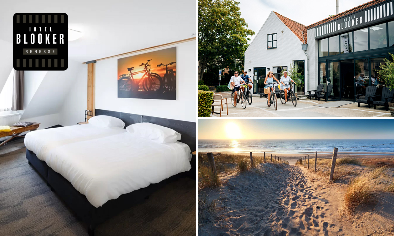 Overnachting voor 2 + ontbijt + welkomstdrankje in Renesse