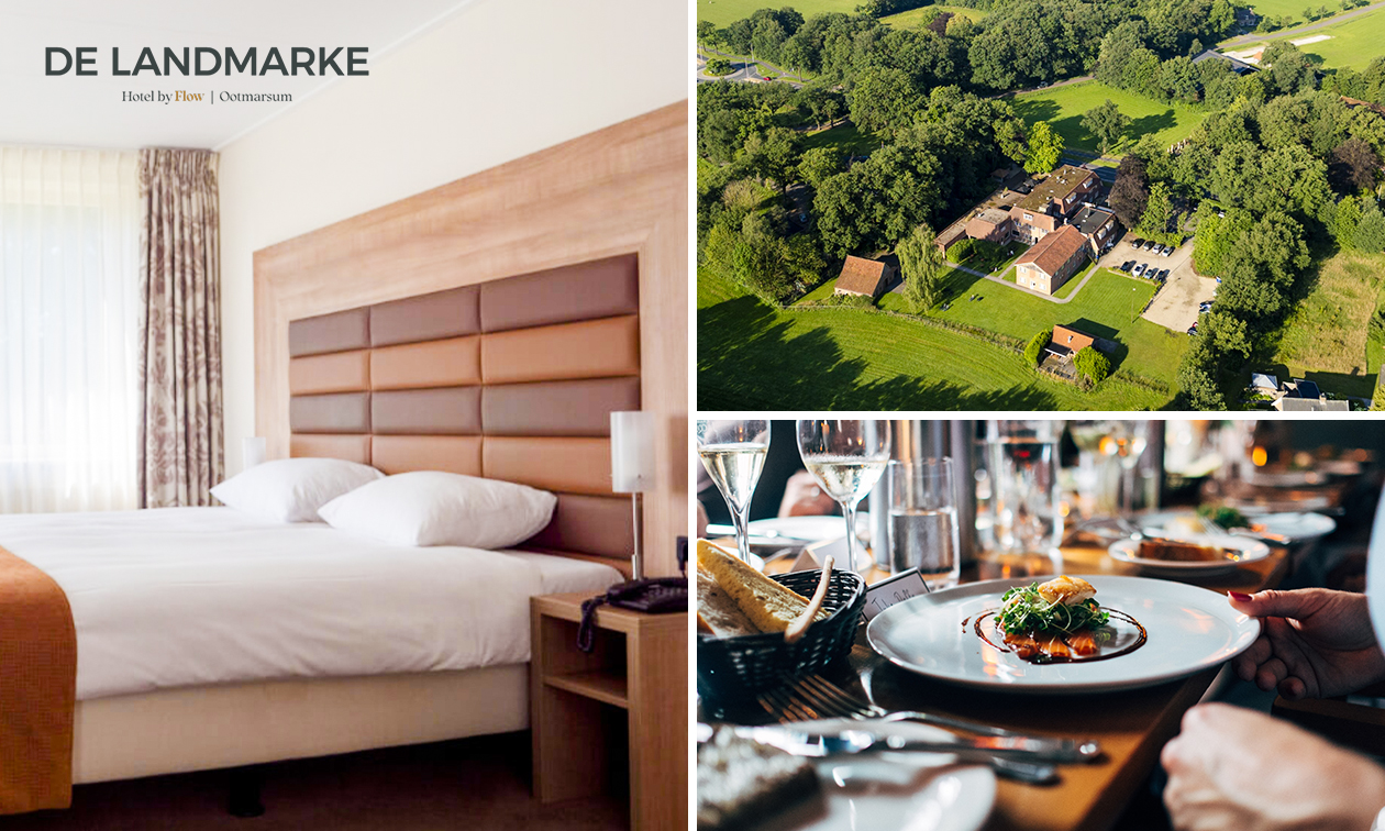 Luxe overnachting voor 2 + ontbijt + 3-gangendiner + meer in Agelo