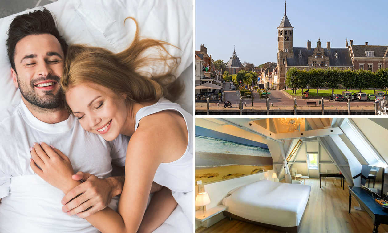 1 of 2 overnachtingen voor 2 + ontbijt + fles wijn + late check-out