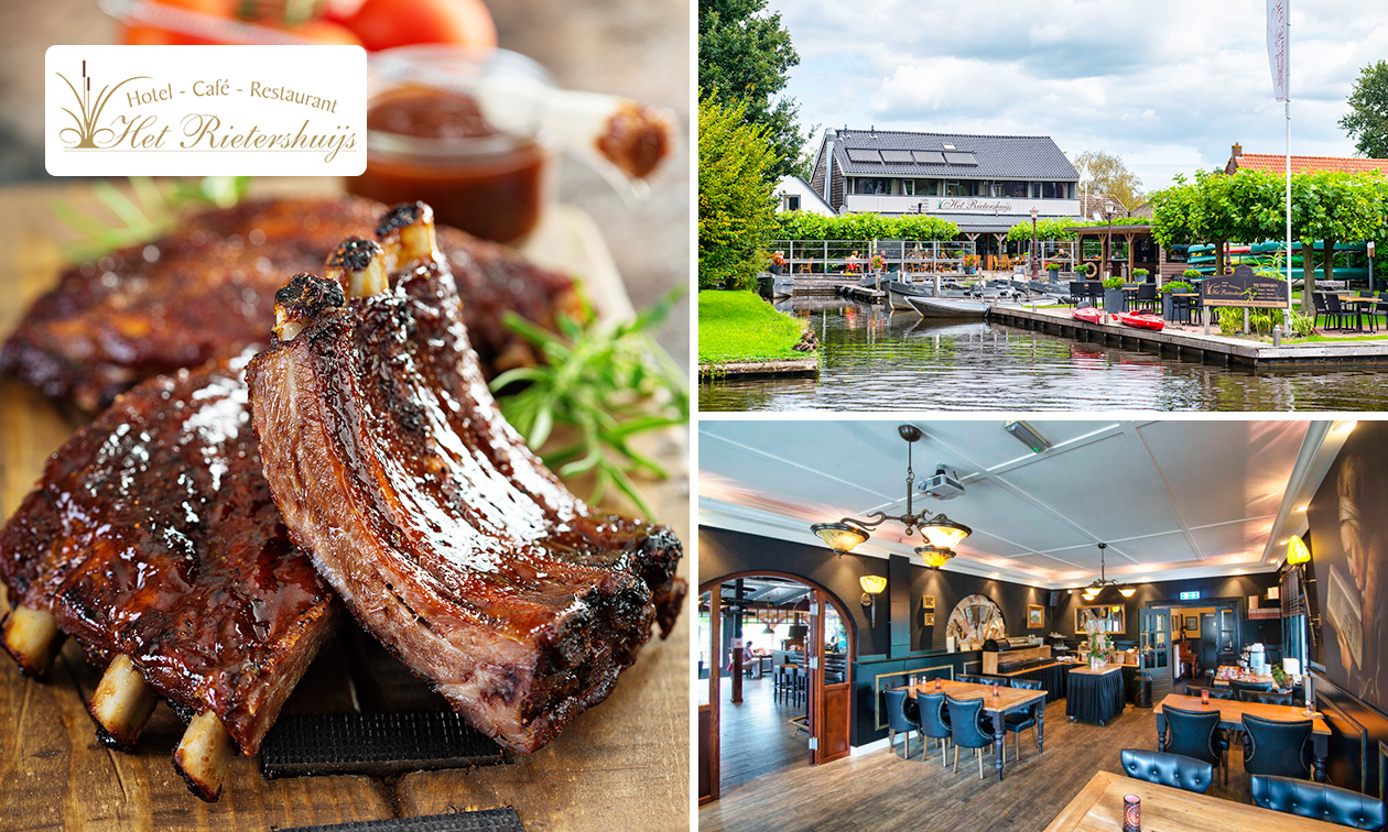 3-gangen keuzediner bij Hotel Café Restaurant Het Rietershuijs