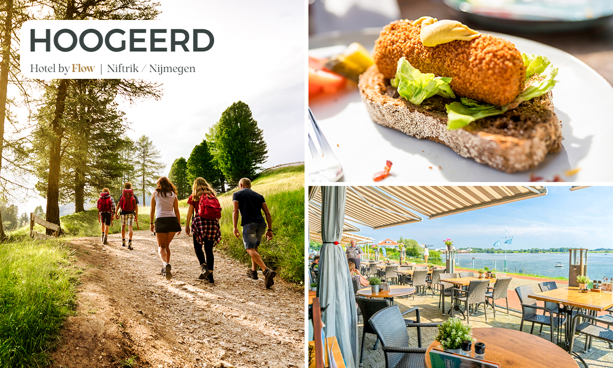 Wandel- of fietsarrangement incl. koffie/thee + gebak + 2-gangenlunch bij Hotel Hoogeerd
