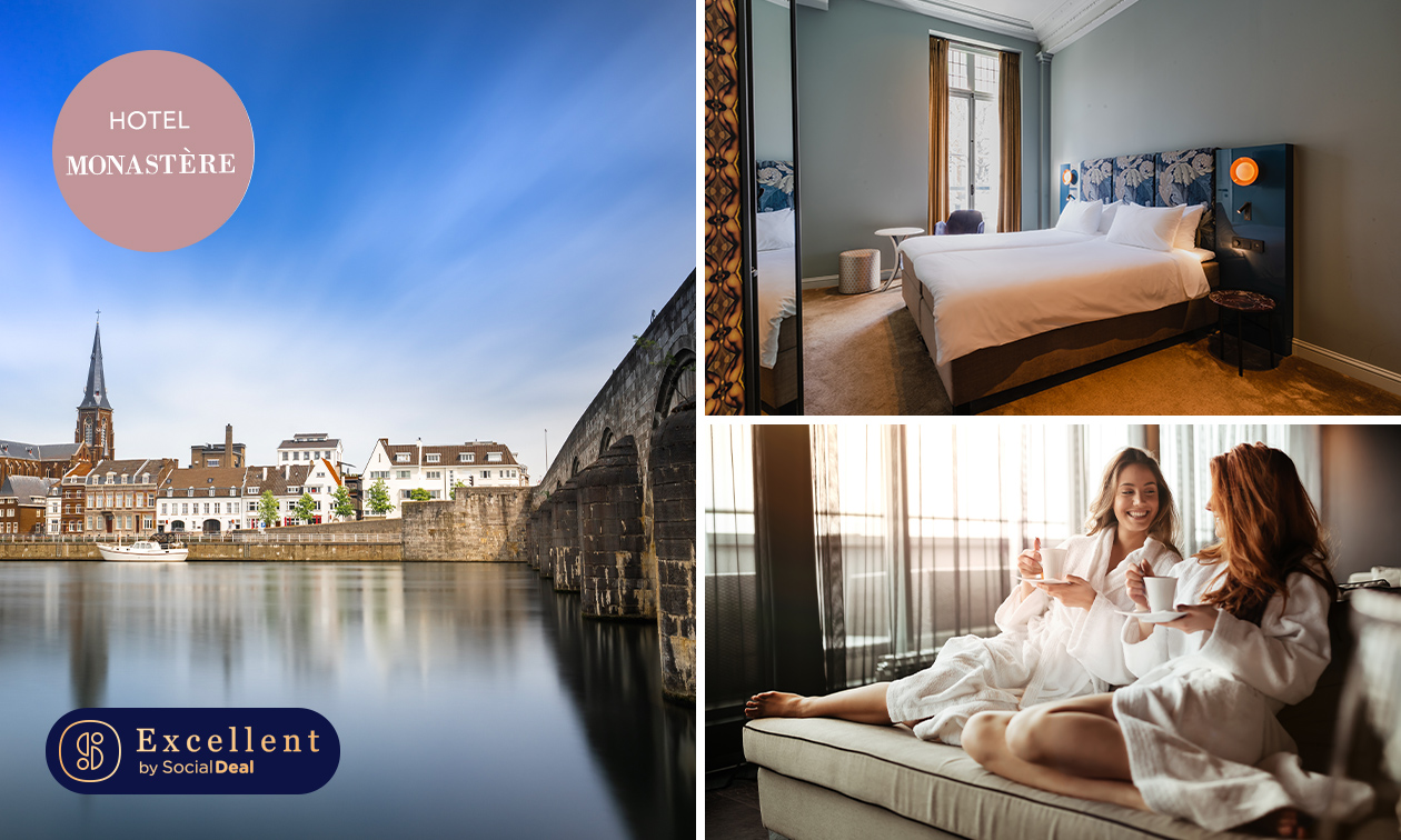 Luxe overnachting voor 2 + ontbijt in hartje Maastricht