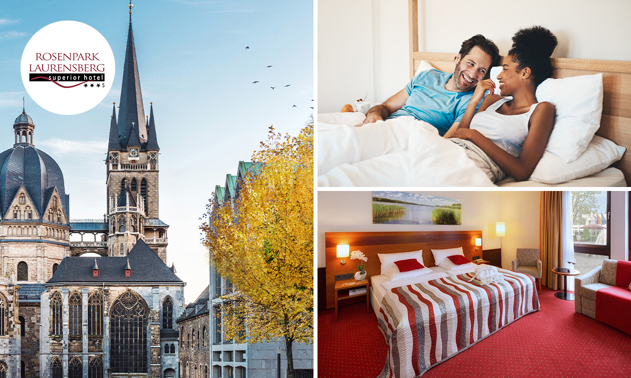 Overnachting voor 2 + evt. ontbijt bij A&S City Hotel Am Rosenpark in Aken