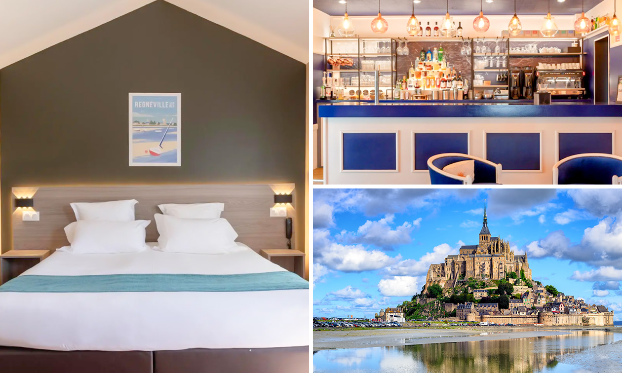 Overnachting(en) voor 2 + ontbijt + evt. 3-gangendiner + meer bij de Mont Saint-Michel