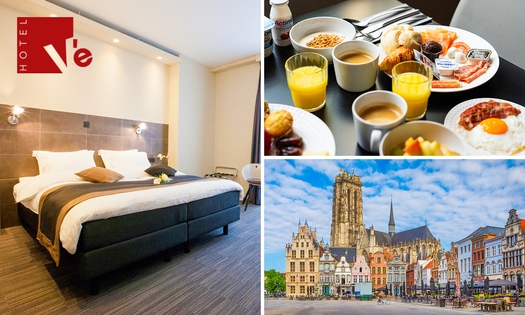 Übernachtung für 2 + Frühstück + Late Check-out im Hotel Vé in Mechelen