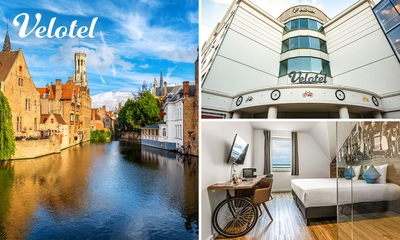 Overnachting voor 2 in een fietshotel + ontbijt + late check-out