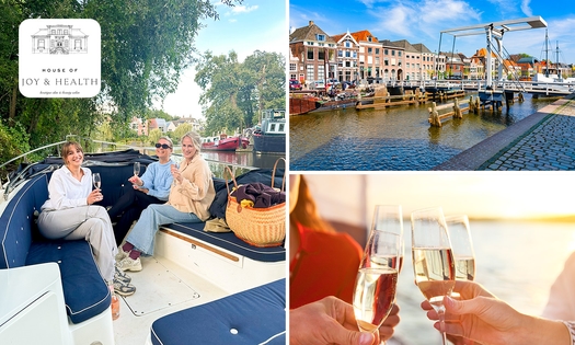 Rondvaart door Zwolle (2 uur) + glas bubbels + nootjes voor 2 tot 10 pers.