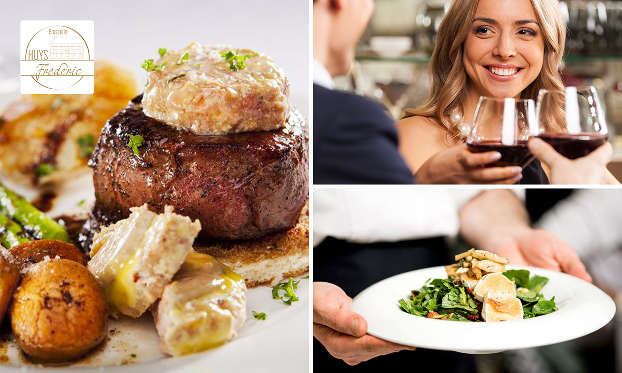 2-gangendiner à la carte + dessert bij Huys Frederic