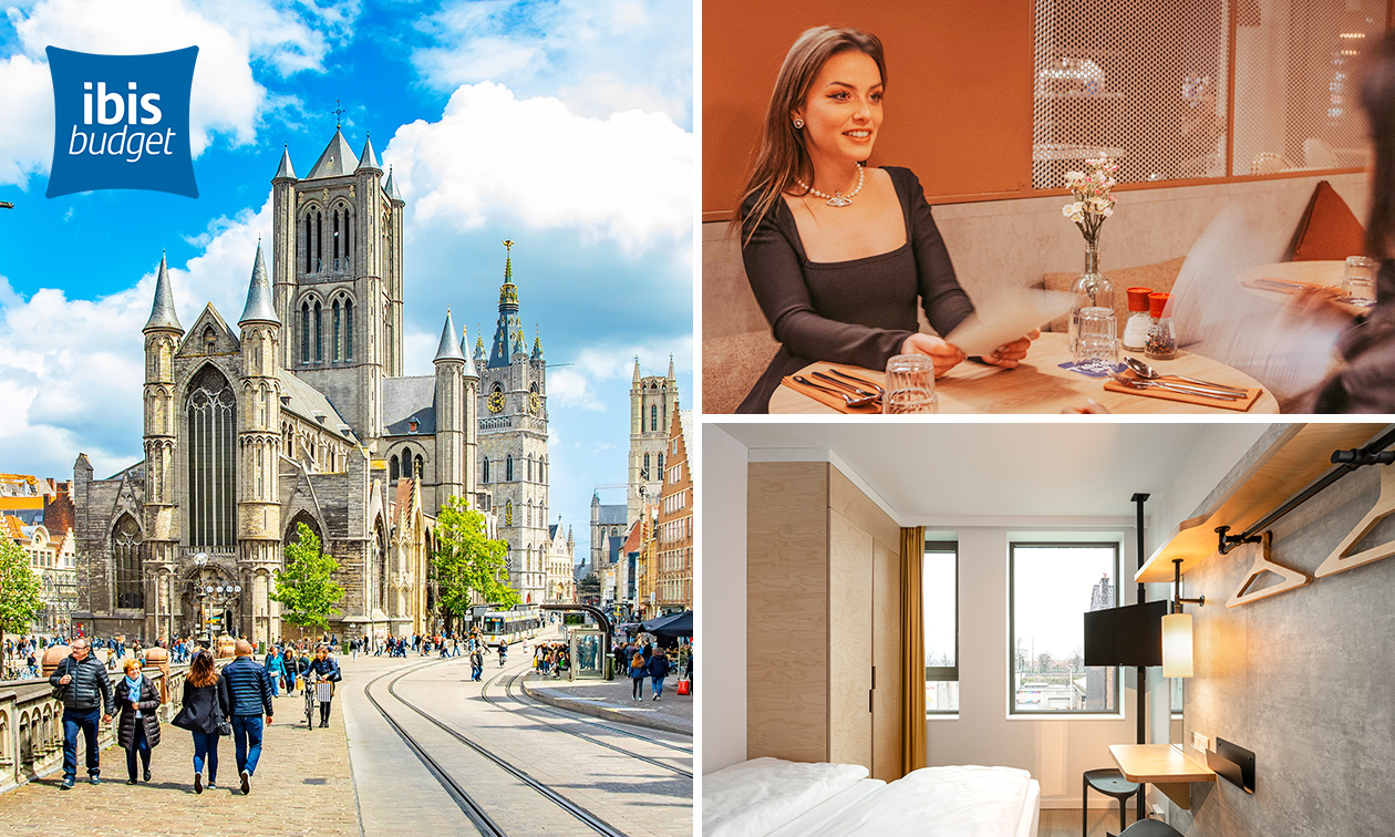 Overnachting voor 2 + ontbijt in Gent