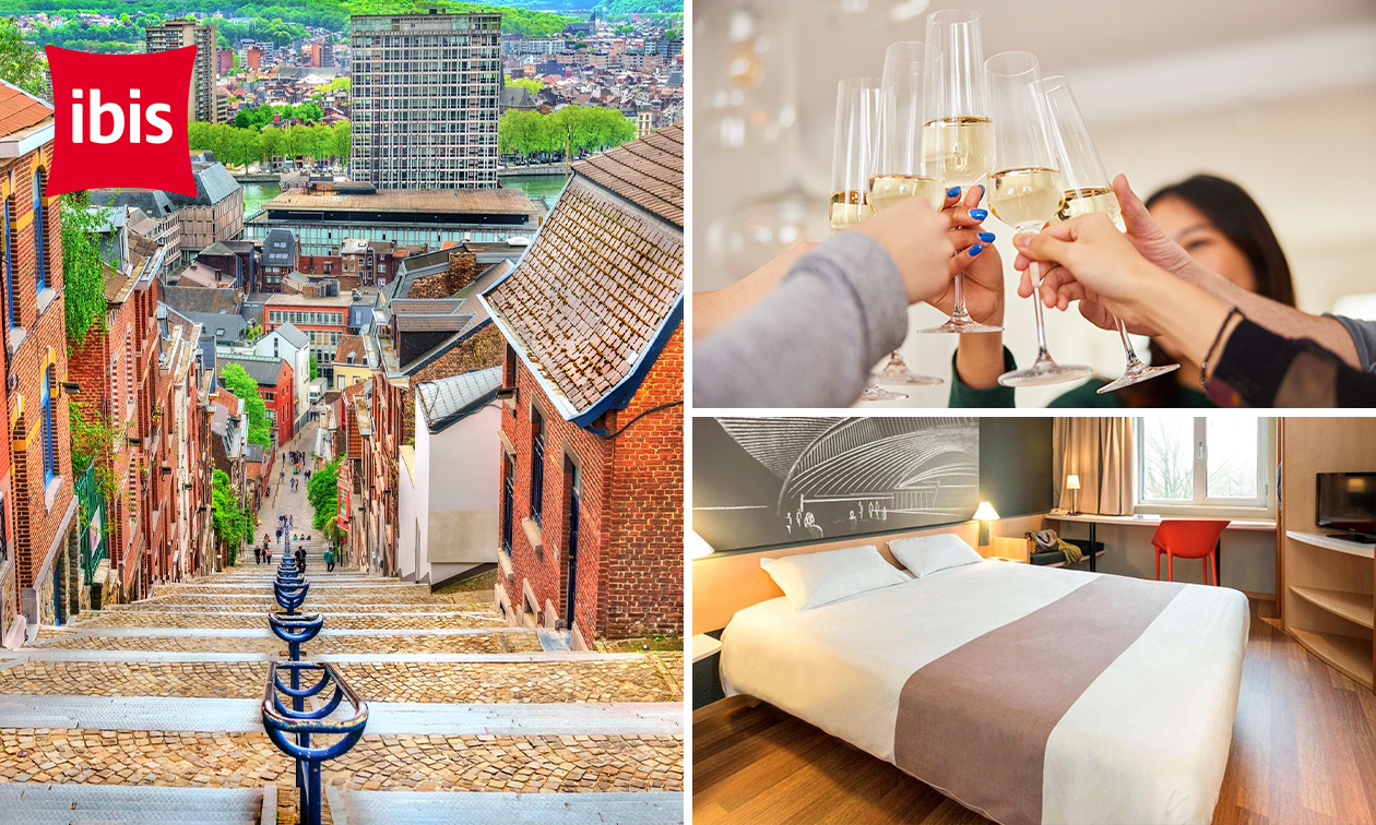 Overnachting(en) voor 2 + late check-out + welkomstdrankje + evt. ontbijt nabij Luik