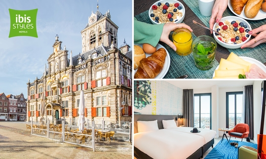 Nuit pour 2 + petit-déjeuner + check-out tardif au coeur de Delft