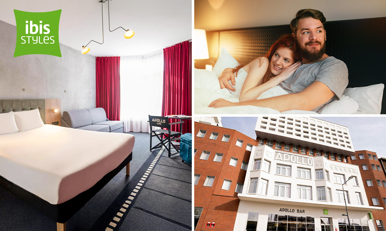 Overnachting voor 2 + welkomstdrankje + late check-out + parking in Lens